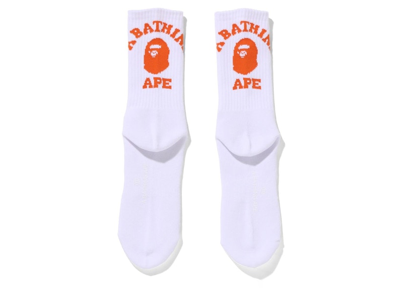 BAPE College Socks (FW21) Orange