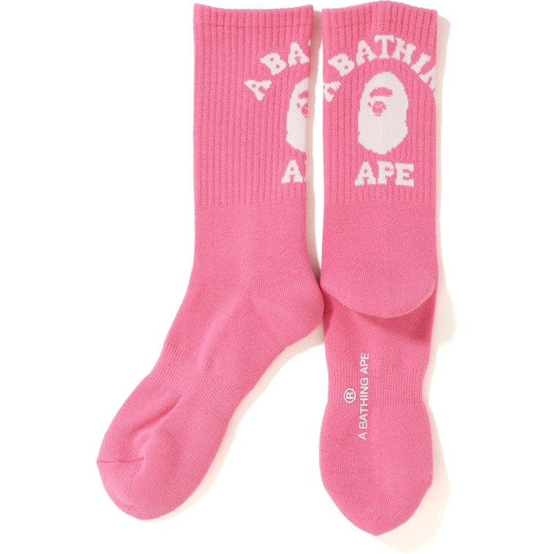 BAPE College Socks Pink