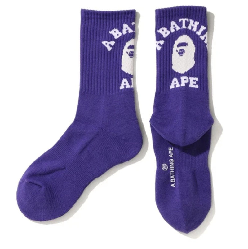 BAPE College Socks (SS20) Purple