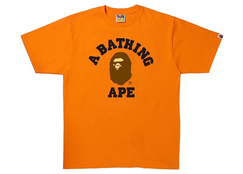 BAPE College Tee Orange