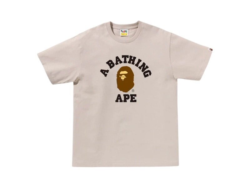 BAPE College Tee (SS25) Beige