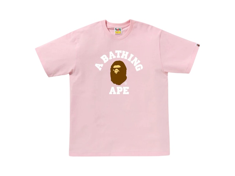 BAPE College Tee (SS25) Pink