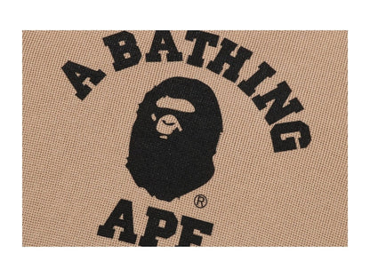 BAPE College Waffle Crewneck Sweater Beige