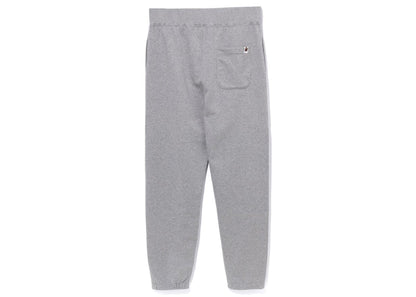 BAPE College Wide Fit Sweat Pants Grey