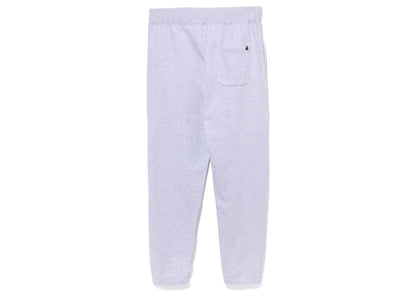 BAPE College Wide Fit Sweat Pants Light Grey