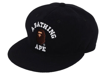 BAPE College Wool Cap Black