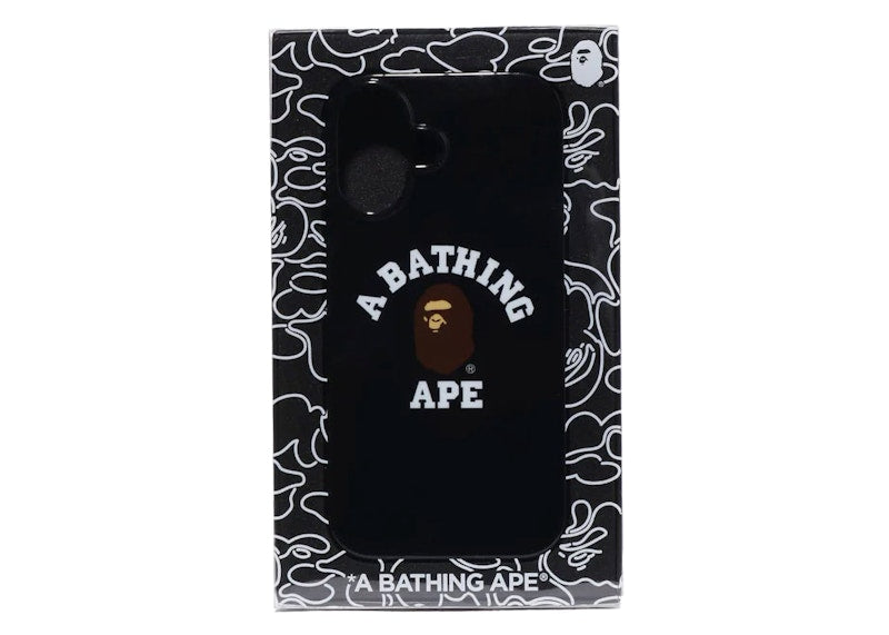 BAPE College iPhone 16 Case Black