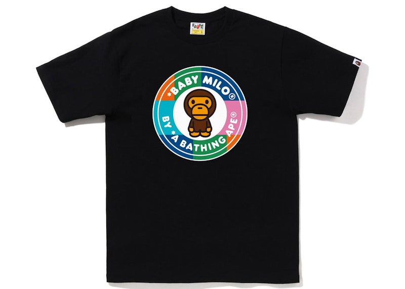 BAPE Color Block Milo Busy Works Tee Black Multi