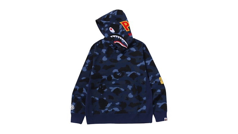 BAPE Color Camo 2nd Shark Pullover Hoodie Hoodie Blue