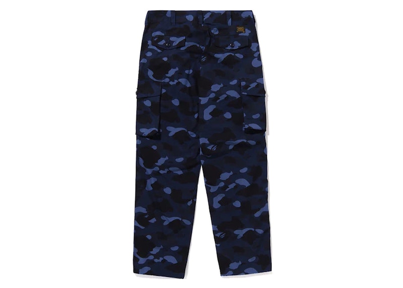 BAPE Color Camo 6 Pocket Pants Navy