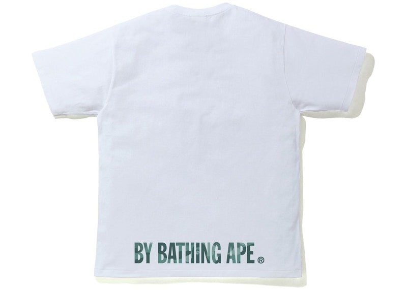 BAPE Color Camo Ape Face Tee White/Green