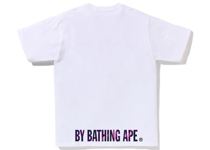 BAPE Color Camo Ape Face Tee White/Purple