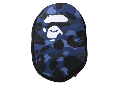 BAPE Color Camo Ape Head Cushion Navy