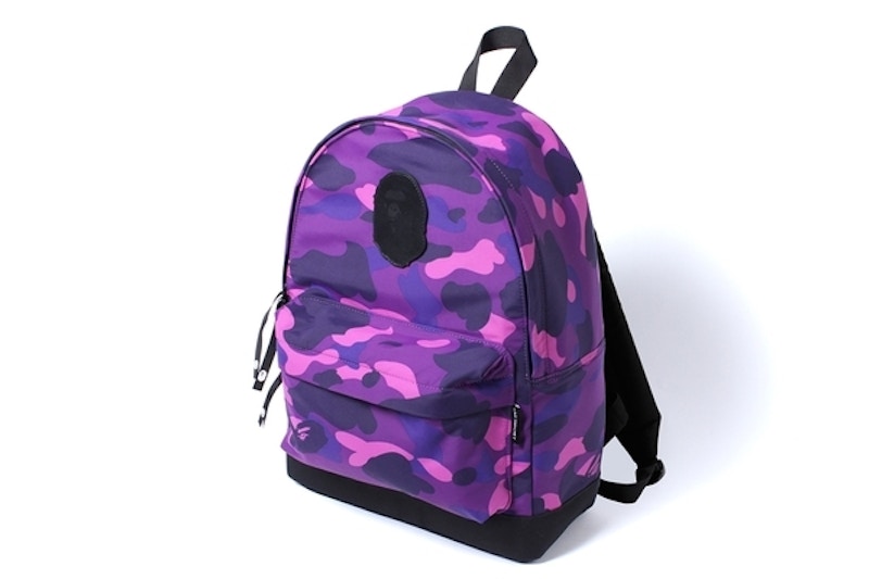 BAPE Color Camo Ape Head Day Pack Purple