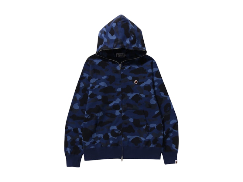 BAPE Color Camo Ape Head One Point Full Zip Hoodie (FW24) Navy
