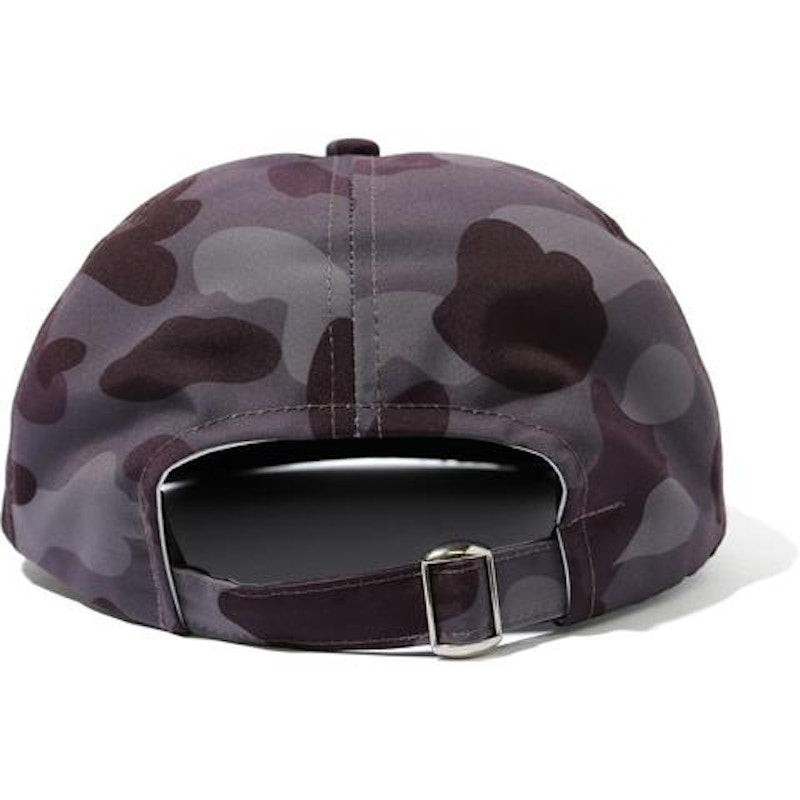 BAPE Color Camo Ape Head Panel Cap Burgundy