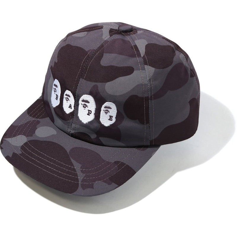 BAPE Color Camo Ape Head Panel Cap Burgundy
