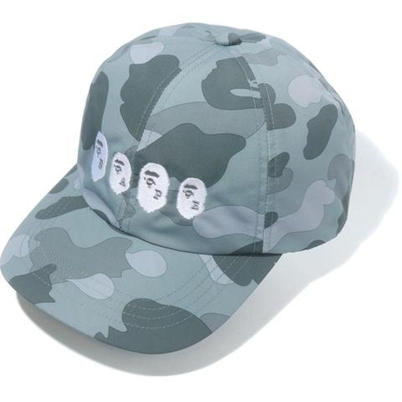 BAPE Color Camo Ape Head Panel Cap Gray