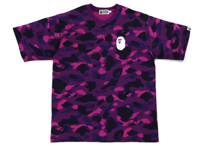 BAPE Color Camo Ape Head Relaxed Fit Tee Purple