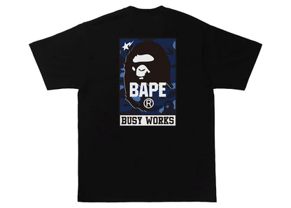 BAPE Color Camo BAPE Busy Works Tee Black/Navy
