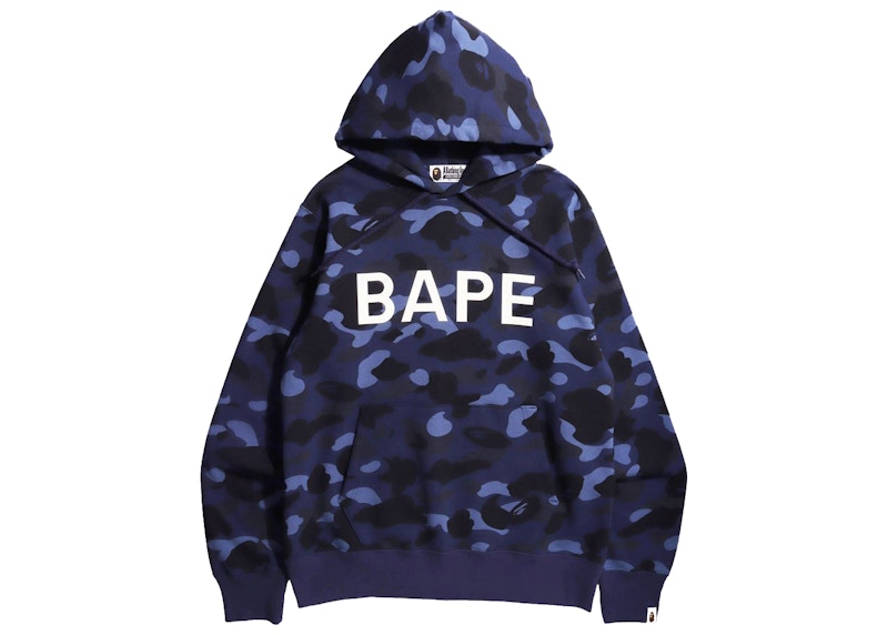 BAPE Color Camo BAPE Pullover Hoodie Navy