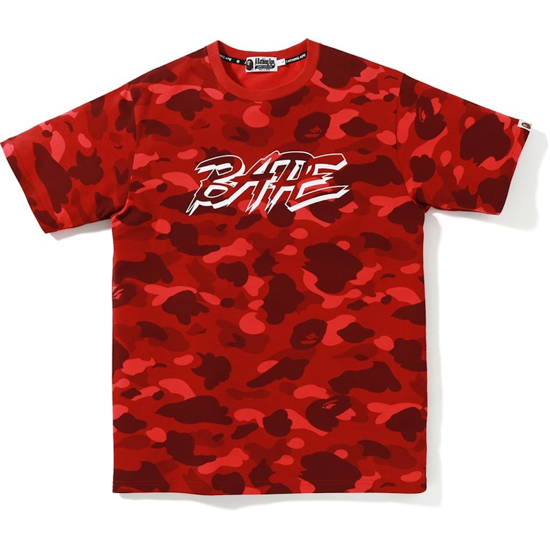 BAPE Color Camo BAPE Tee (FW19) Red