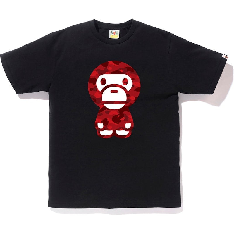 BAPE Color Camo Baby Milo Tee Black/Red