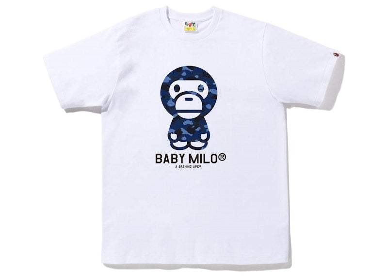 BAPE Color Camo Baby Milo Tee (SS23) White Navy