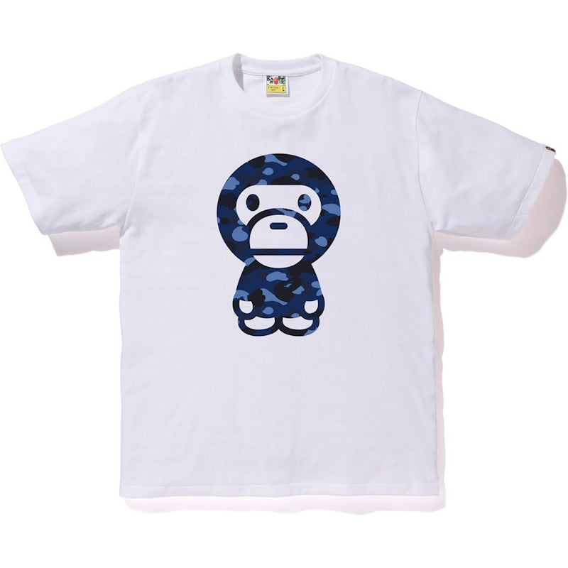 BAPE Color Camo Baby Milo Tee White/Blue