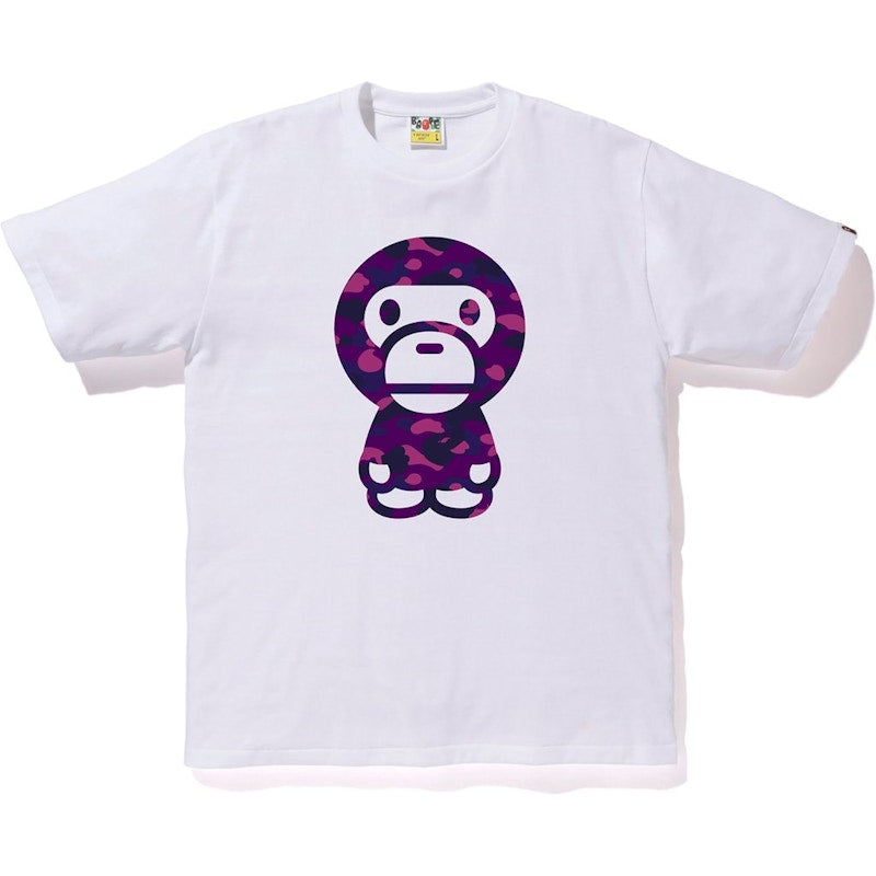 BAPE Color Camo Baby Milo Tee White/Purple