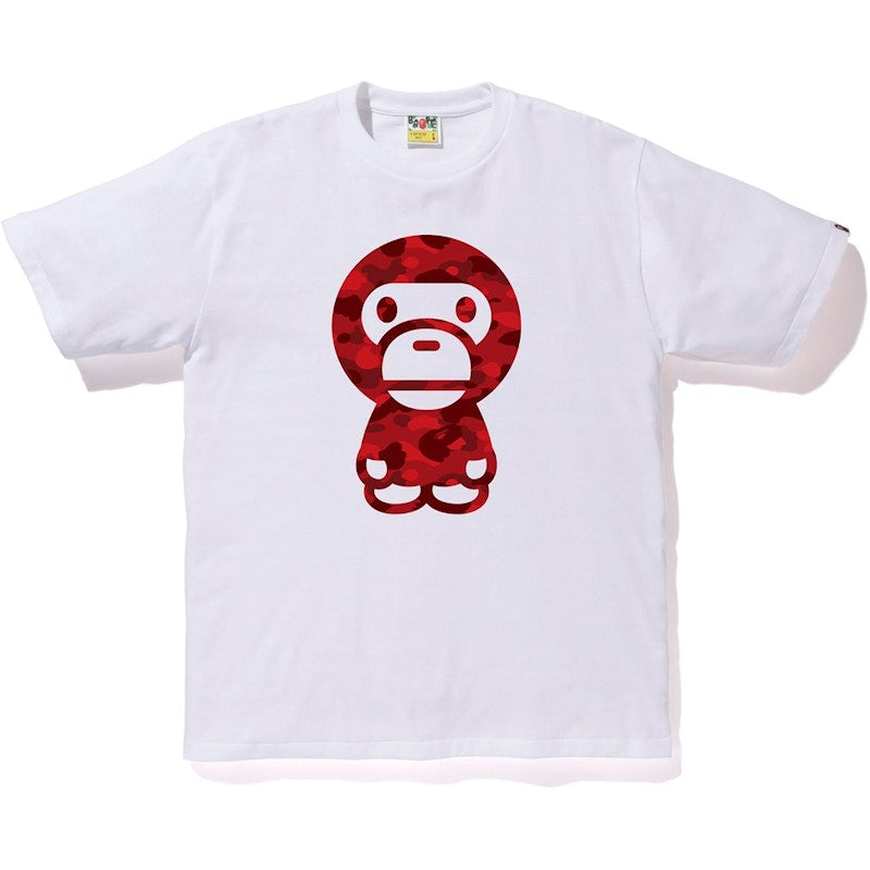 BAPE Color Camo Baby Milo Tee White/Red