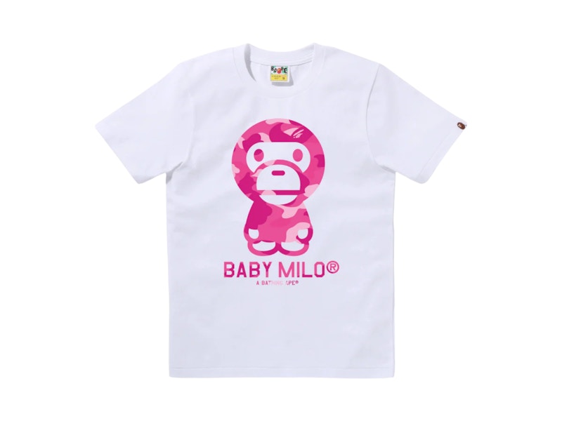 BAPE Color Camo Baby Milo Tee(FW25) White x Pink