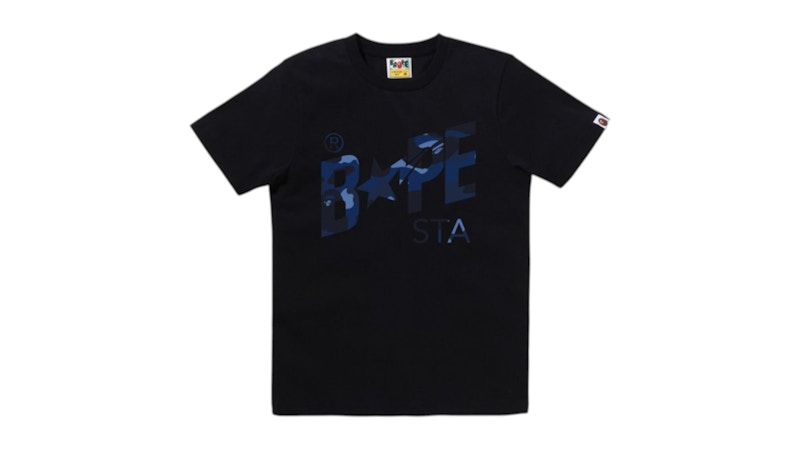 BAPE Color Camo Bape Sta Logo Tee Black Blue