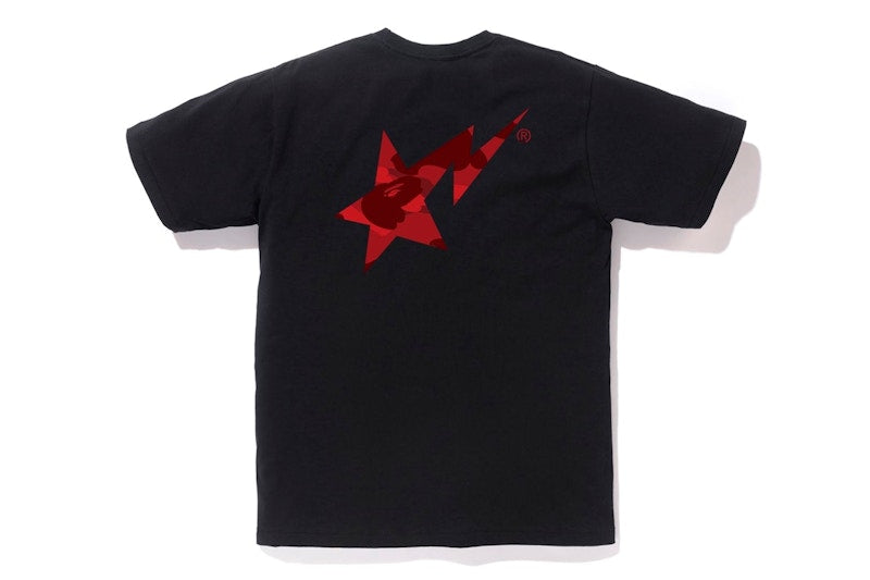 BAPE Color Camo Bapesta Logo T-shirt Black