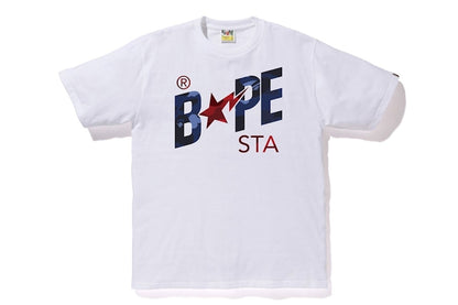 BAPE Color Camo Bapesta Logo T-shirt White
