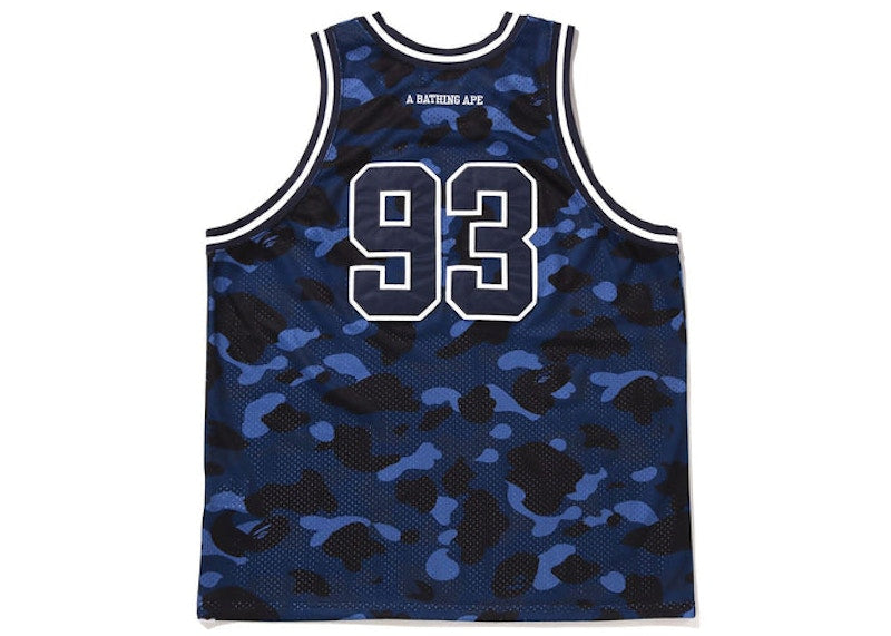 BAPE Color Camo Basketball Tank Top Navy