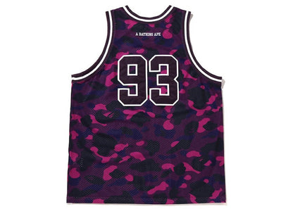 BAPE Color Camo Basketball Tank Top Purple