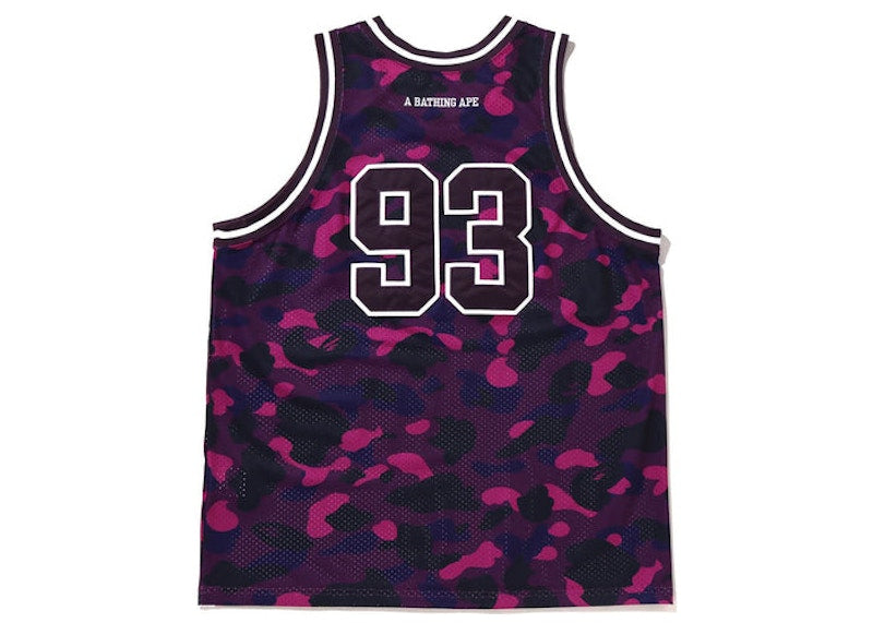 BAPE Color Camo Basketball Tank Top Purple