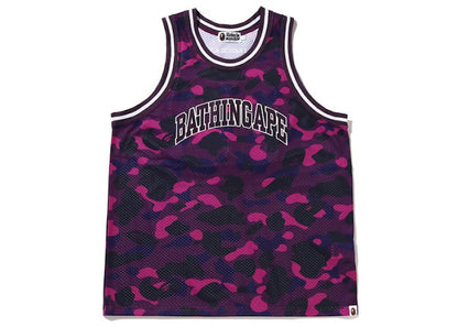BAPE Color Camo Basketball Tank Top Purple
