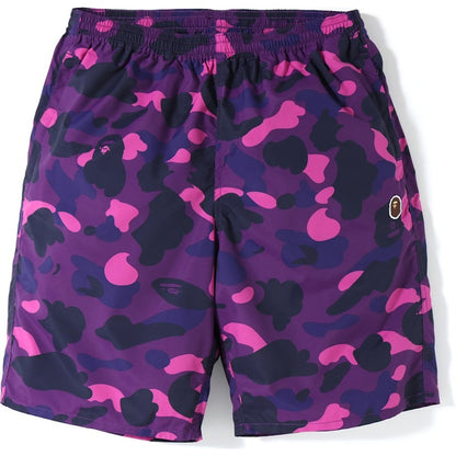 BAPE Color Camo Beach Shorts Purple