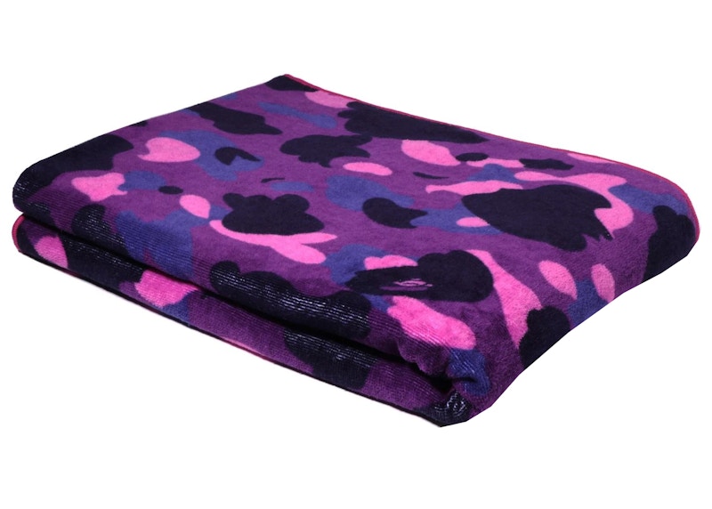 BAPE Color Camo Beach Towel (SS22) Purple
