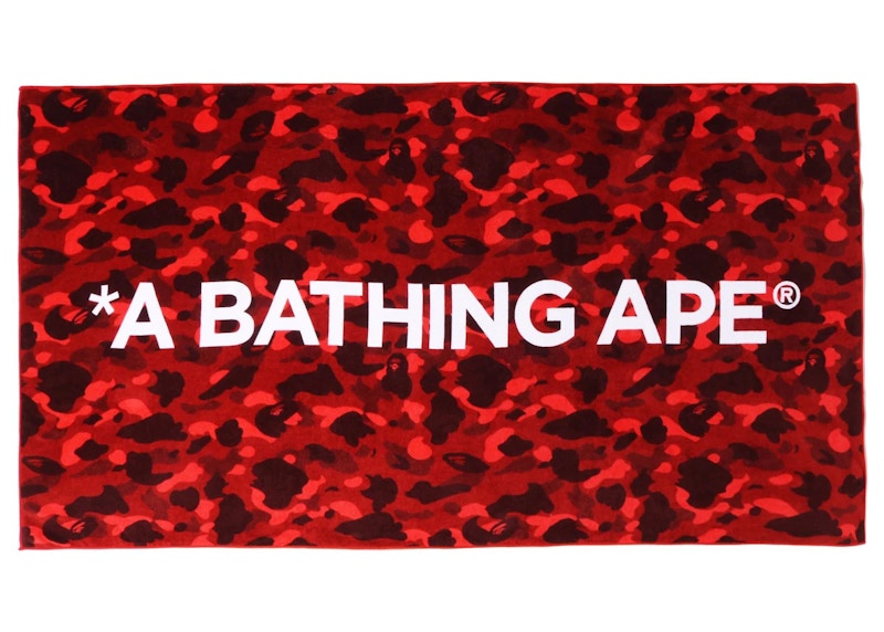 BAPE Color Camo Beach Towel (SS22) Red