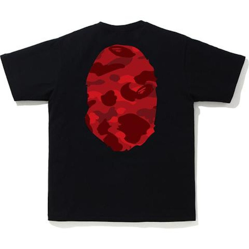 BAPE Color Camo Big Ape Head Tee Black/Red