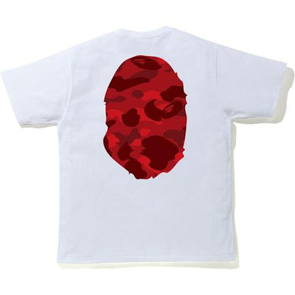 BAPE Color Camo Big Ape Head Tee White/Red