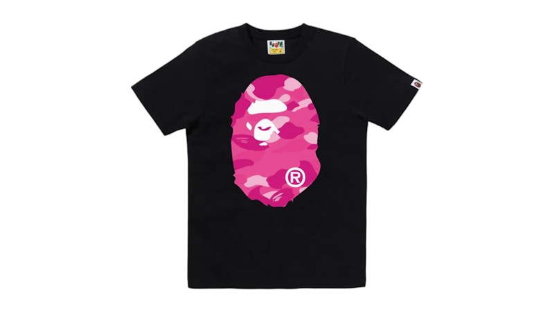 BAPE Color Camo Big Ape Head Tee Black Pink