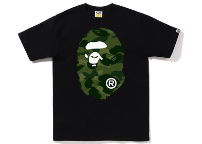 BAPE Color Camo Big Ape Head Tee Black Green