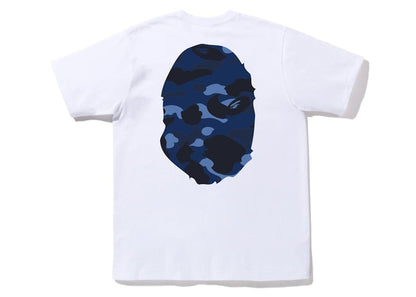 BAPE Color Camo Big Ape Head Tee White Blue