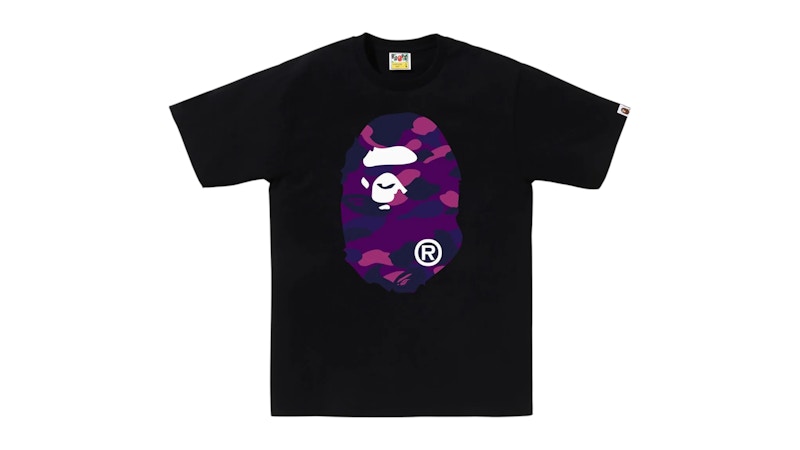 BAPE Color Camo Big Ape Head Tee (FW25) Black/Purple