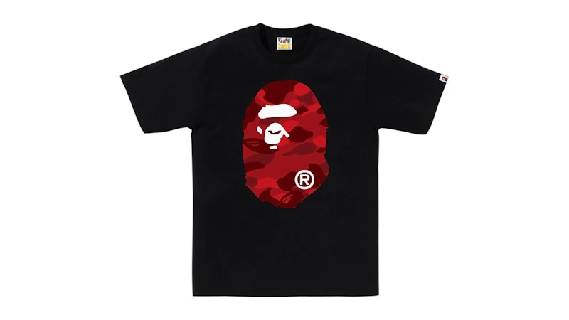 BAPE Color Camo Big Ape Head Tee (FW25) Black/Red
