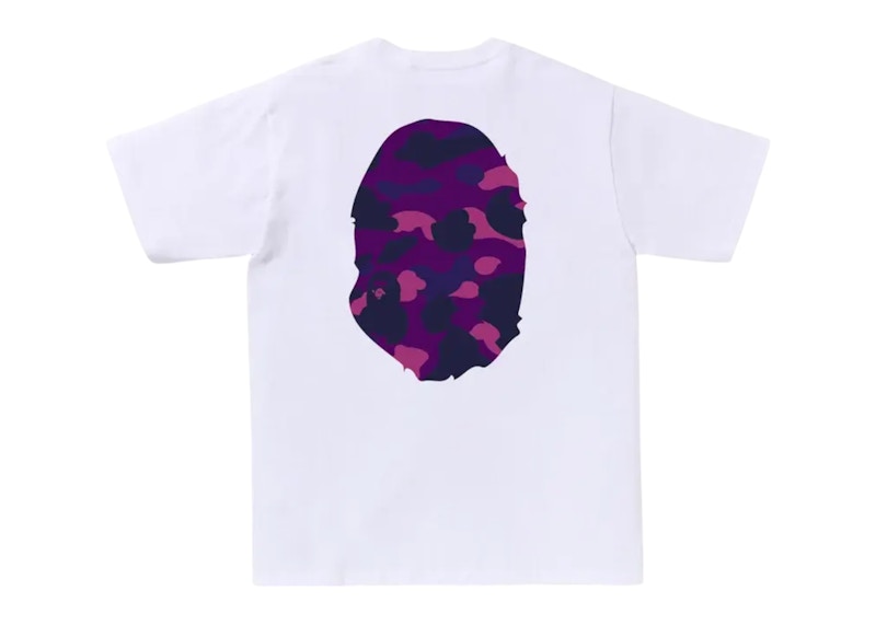 BAPE Color Camo Big Ape Head Tee (FW25) White/Purple